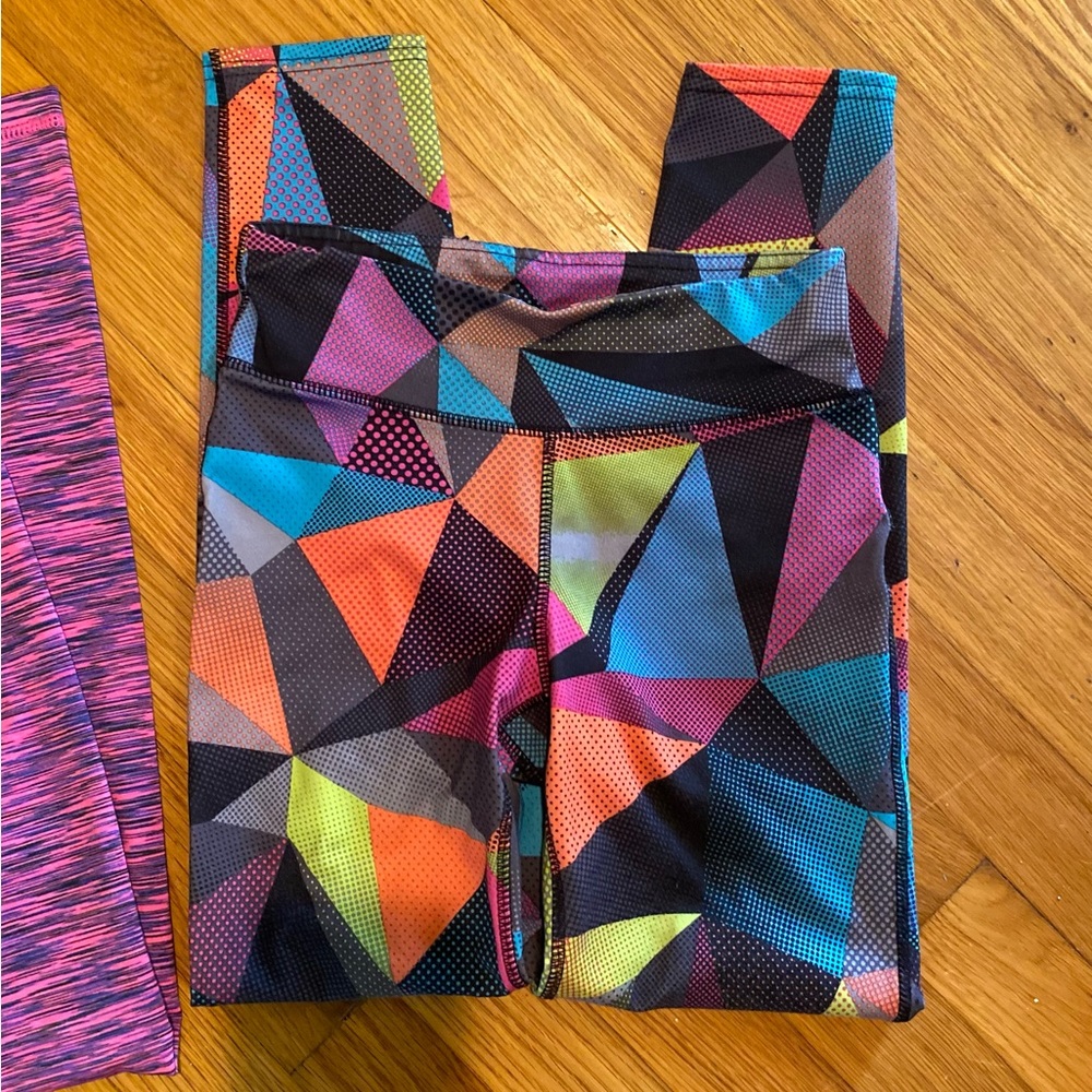 Girl Leggins Lot Large (10/12) GapFit and 90 Degree Lot of 2